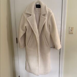 Fabletics white Teddy Jacket